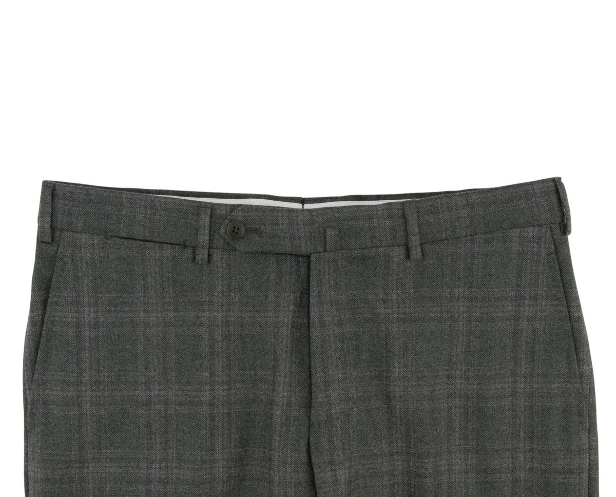 $6600 ISAIA NAPOLI "Capri" Green Suit Soft Wool Plaids 38 US / 48 EU 7R