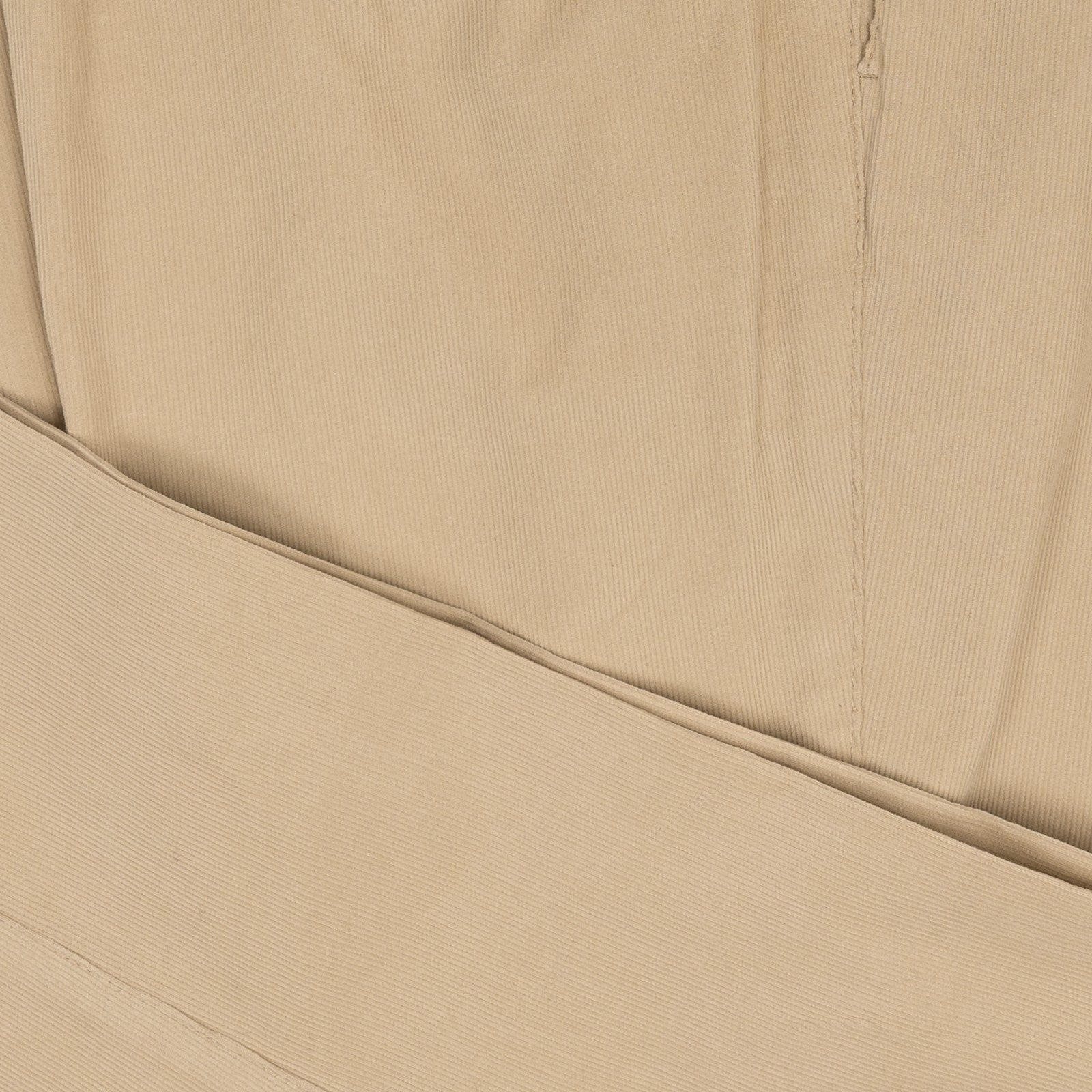 650$ RUBINACCI NAPOLI "Manny" Beige High Rise Pant Corduroy Cotton 36 US / 52 EU