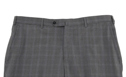 $6700 ISAIA NAPOLI "Capri" Gray Suit Fine Wool Plaids 48 US / 58 EU 8R