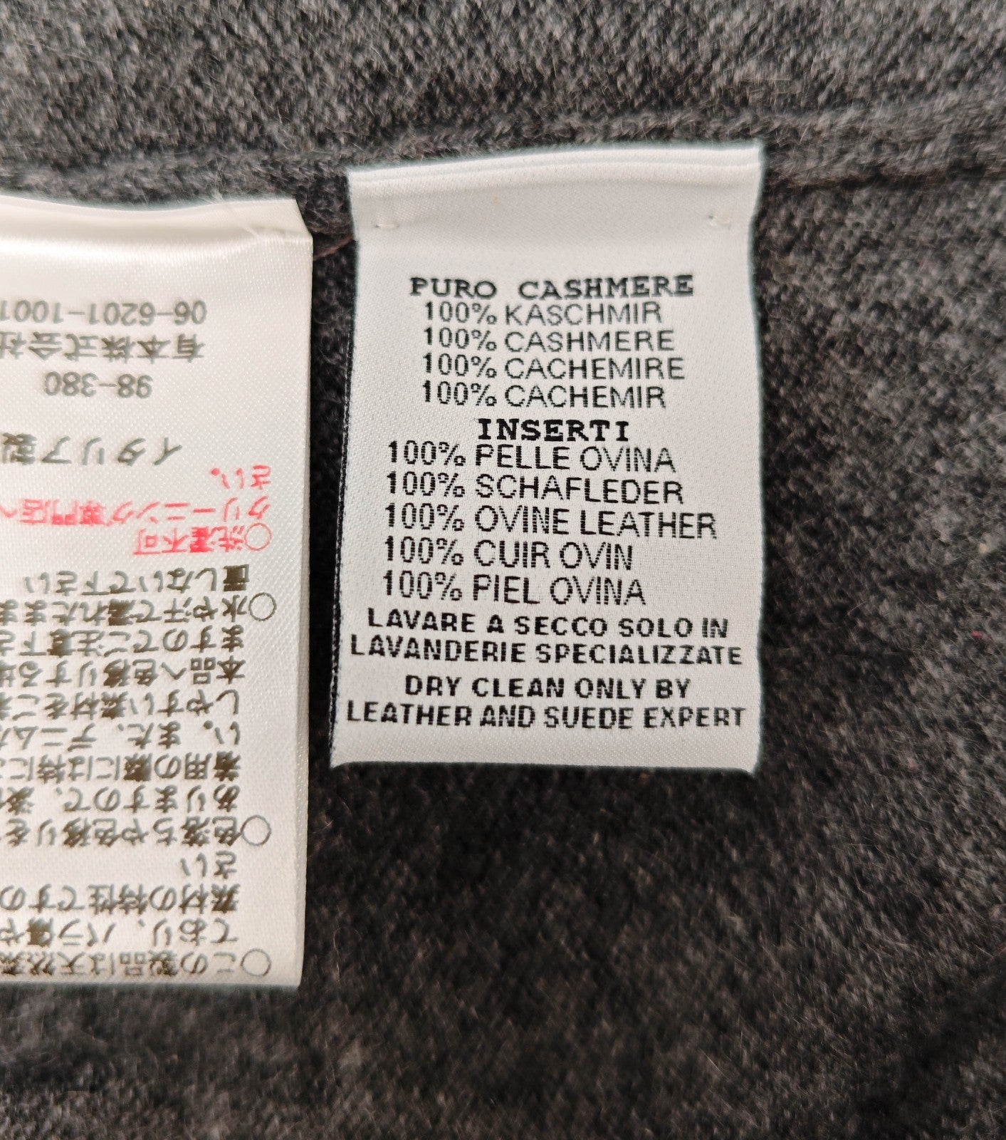 2800$ DELLA CIANA CASHMERE Gray Bomber Zip Jacket Suede Leather - Cashmere