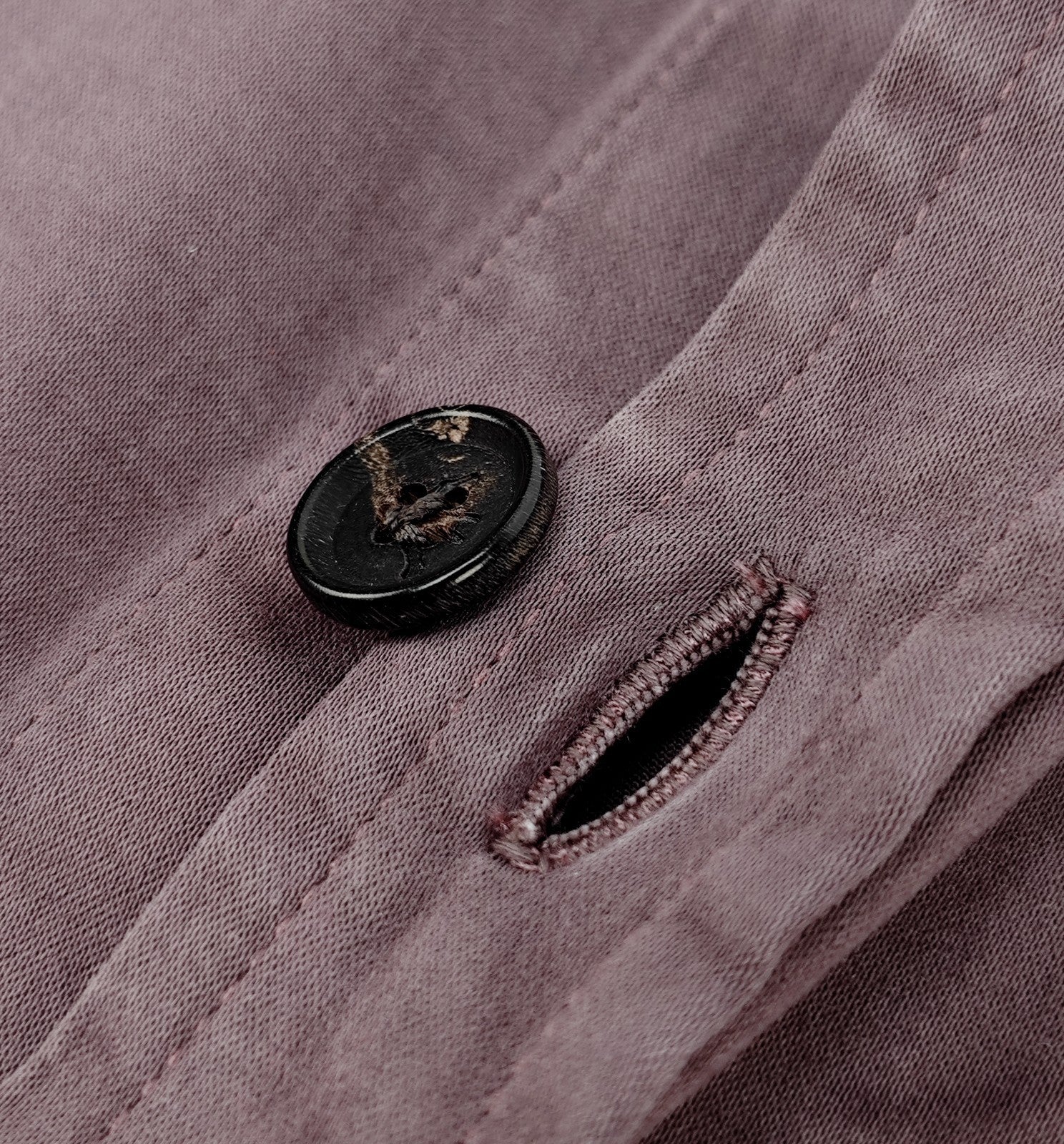 $1650 ISAIA NAPOLI "Comfort" Plum Hand-Sewn Overshirt Jacket Cotton - Silk