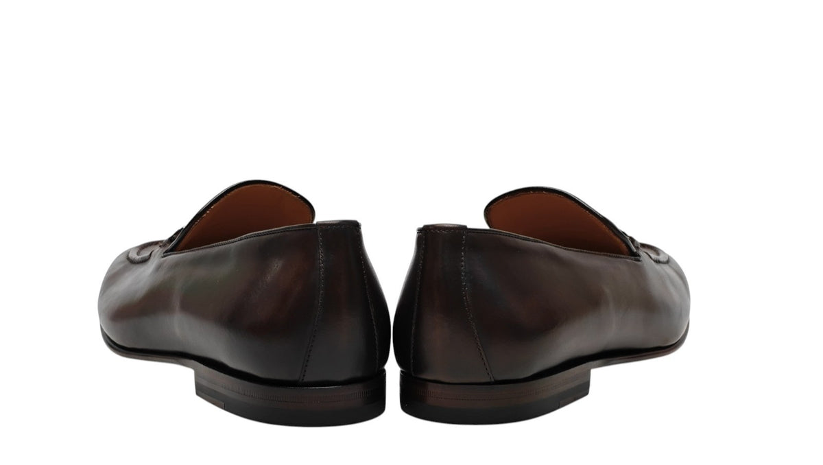 1250$ TESTONI Loafer BOLOGNESE CONSTRUCTION Calf Brown 8 UK / 9 US / 42 IT