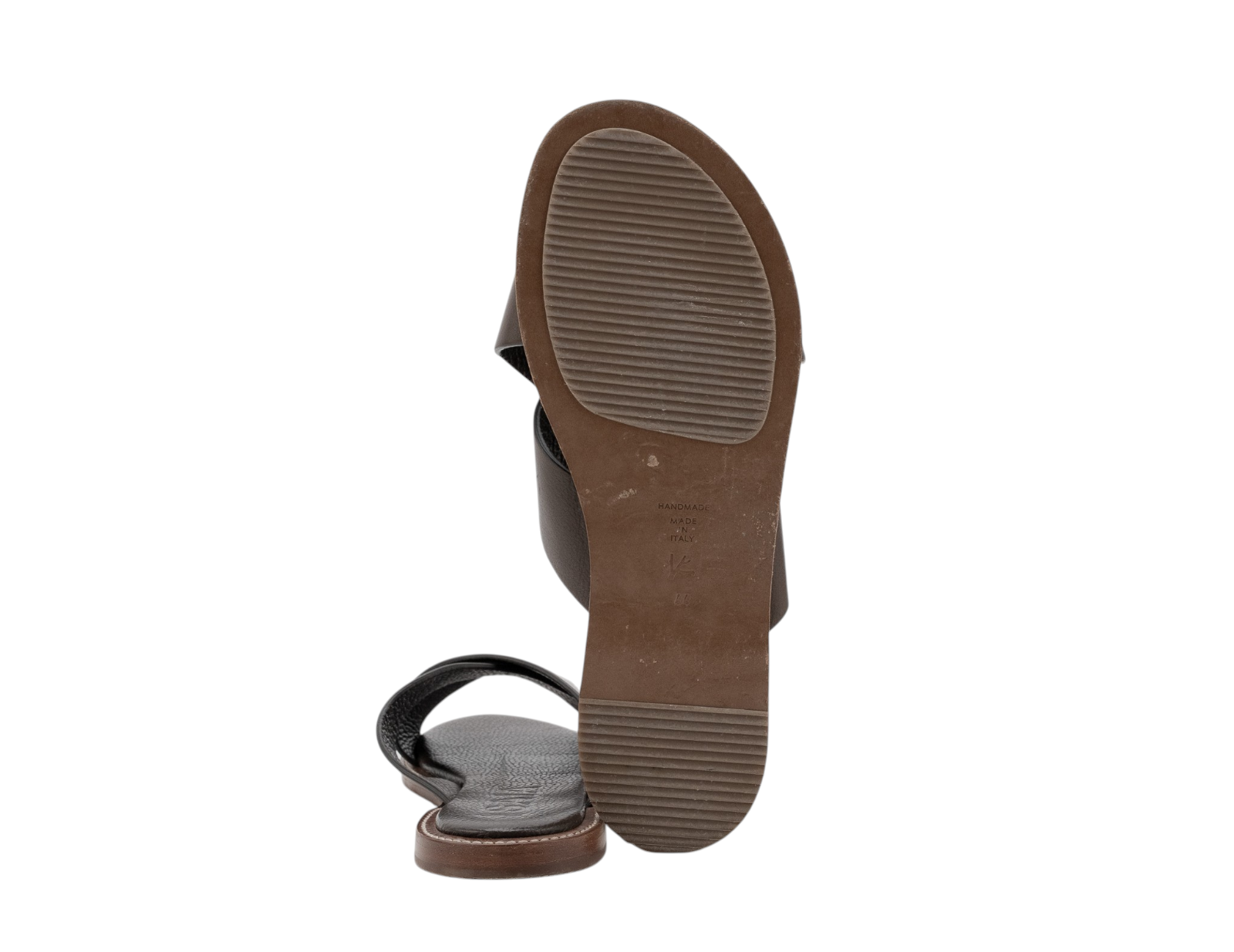 700$ ISAIA NAPOLI Sandal Shoes Leather Brown 10 UK - 11 US - 44 IT