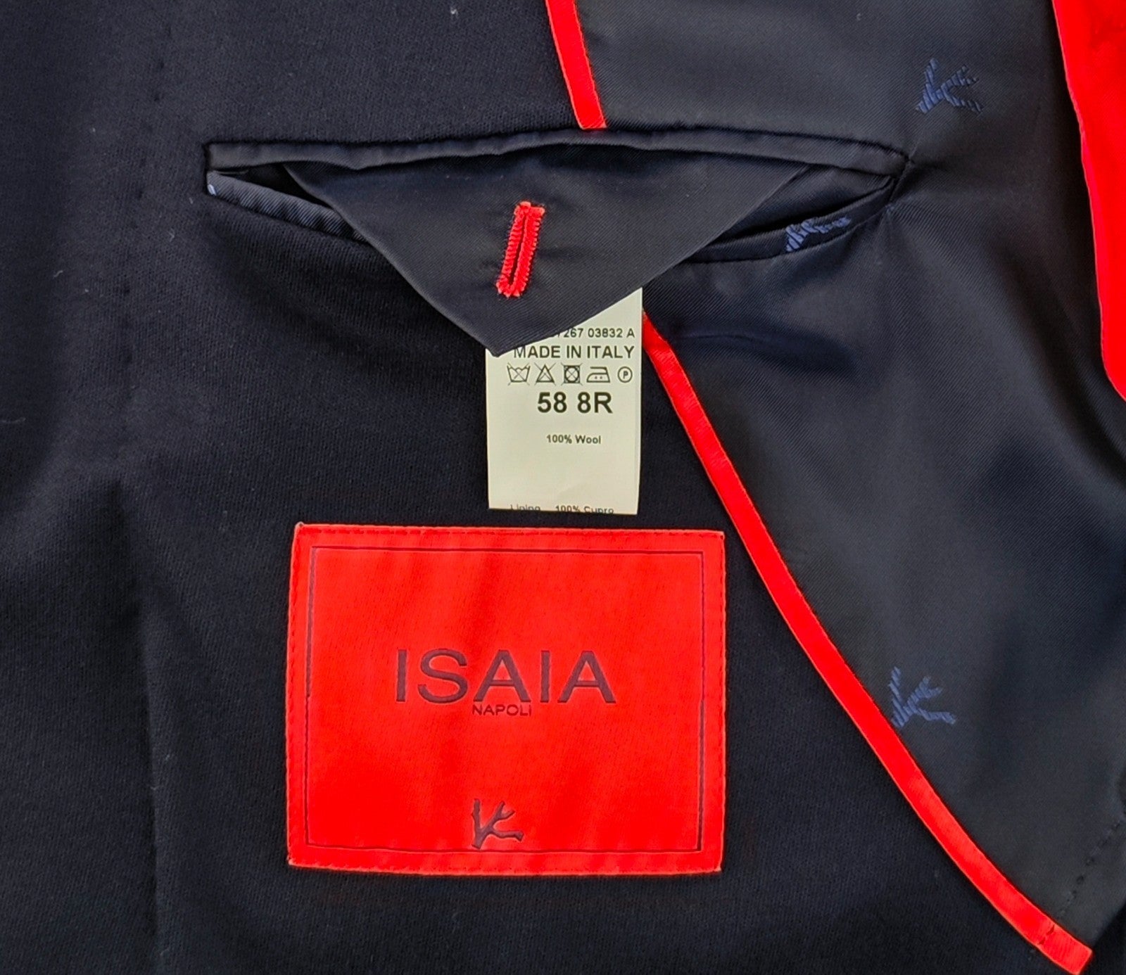 $5500 ISAIA NAPOLI "Comfort Project " Blue Navy Hand Sewn Jacket Sport Coat Wool