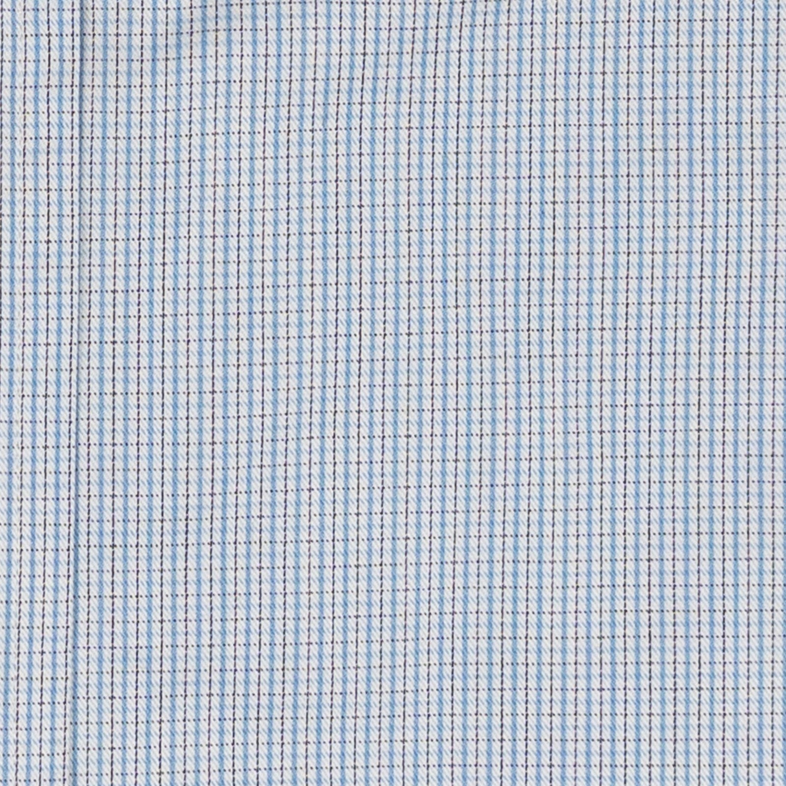 520$ RUBINACCI NAPOLI Blue Hand-Sewn Checks Shirt Cotton Classic Fit  5T