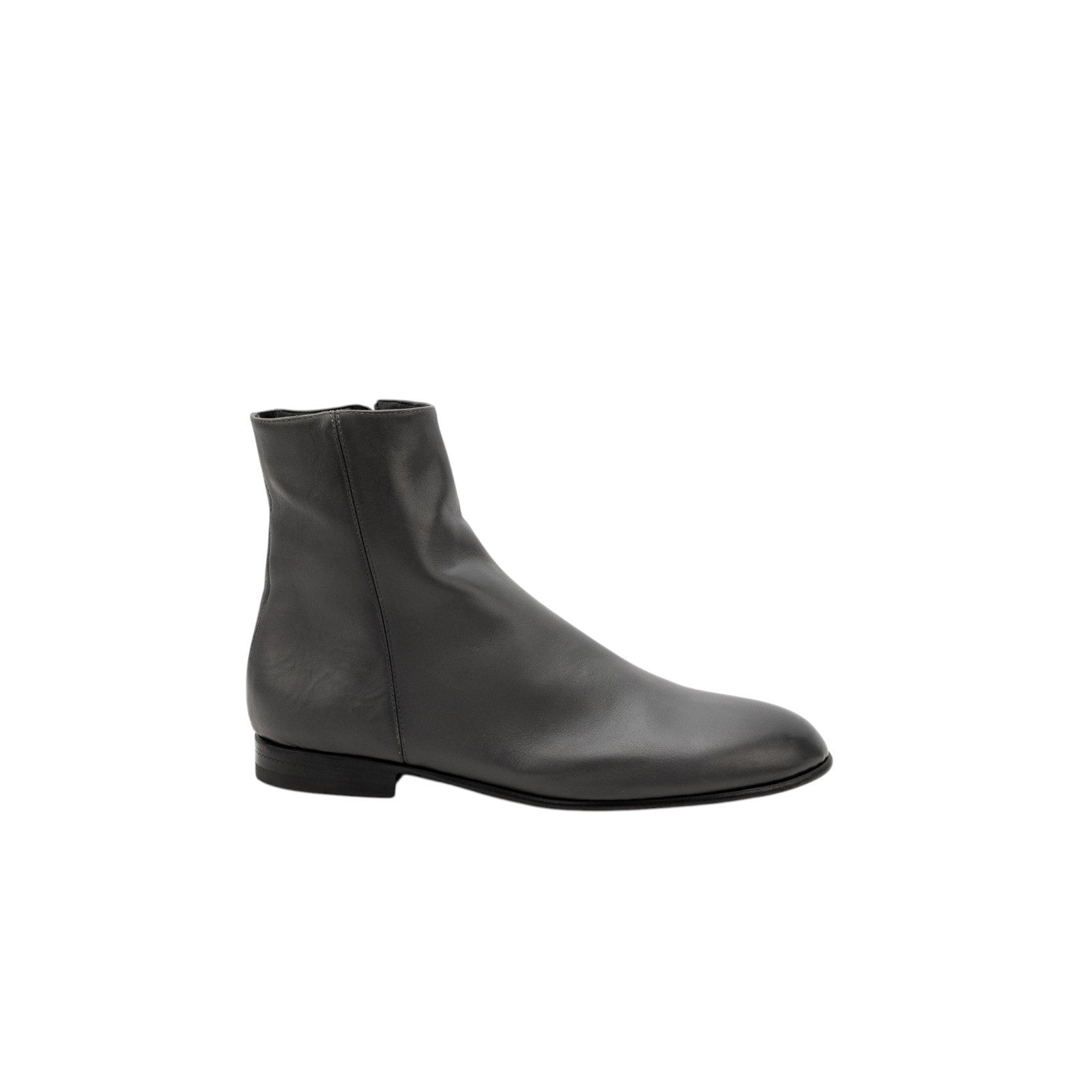 1655$ GIORGIO ARMANI Black Label Ankle Boot Shoes London Smoke Calfskin