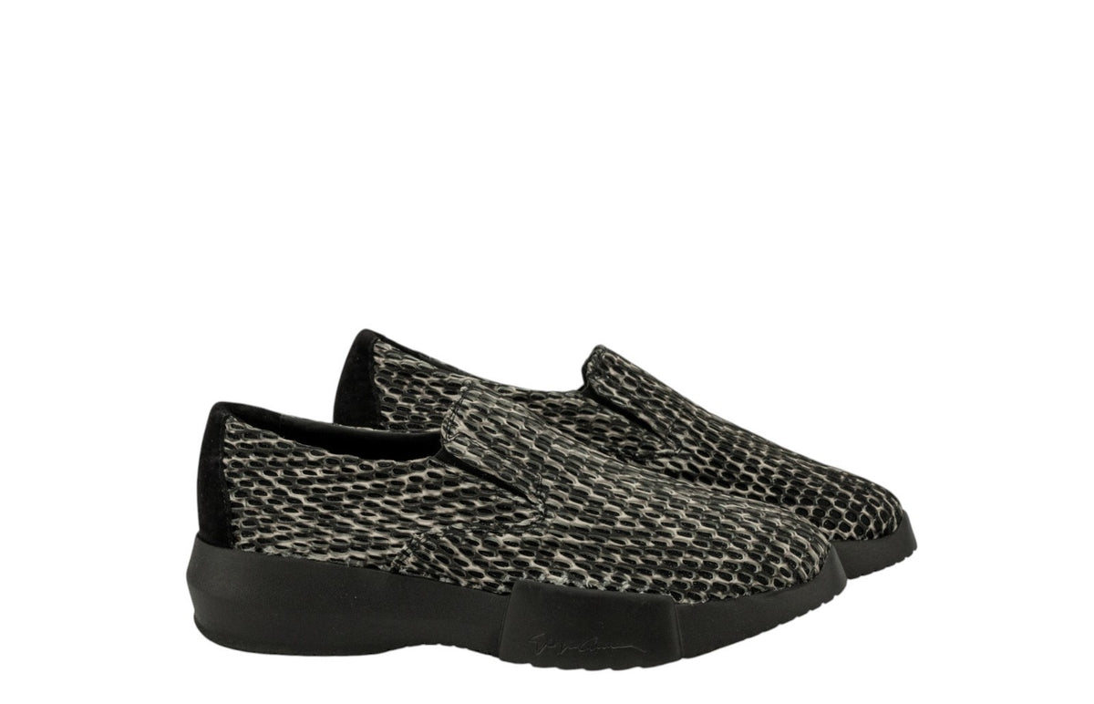 1150$ GIORGIO ARMANI Runway Shoes Woven Mesh Tech + Suede 5 UK / 6 US / 39 IT