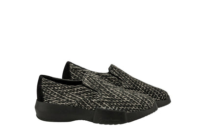 1150$ GIORGIO ARMANI Runway Shoes Woven Mesh Tech + Suede 5 UK / 6 US / 39 IT