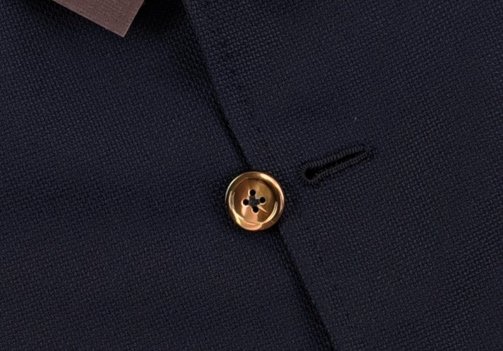 $4800 ISAIA NAPOLI Solid Blue Navy Jacket Sport Coat Wool Knit  ( MDP )