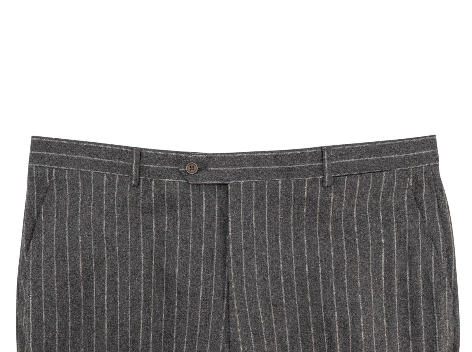 $1800 BURBERRY LONDON 3/2 Roll Suit Wool 100's Pinstripe Gray  46 US / 56 EU 7R