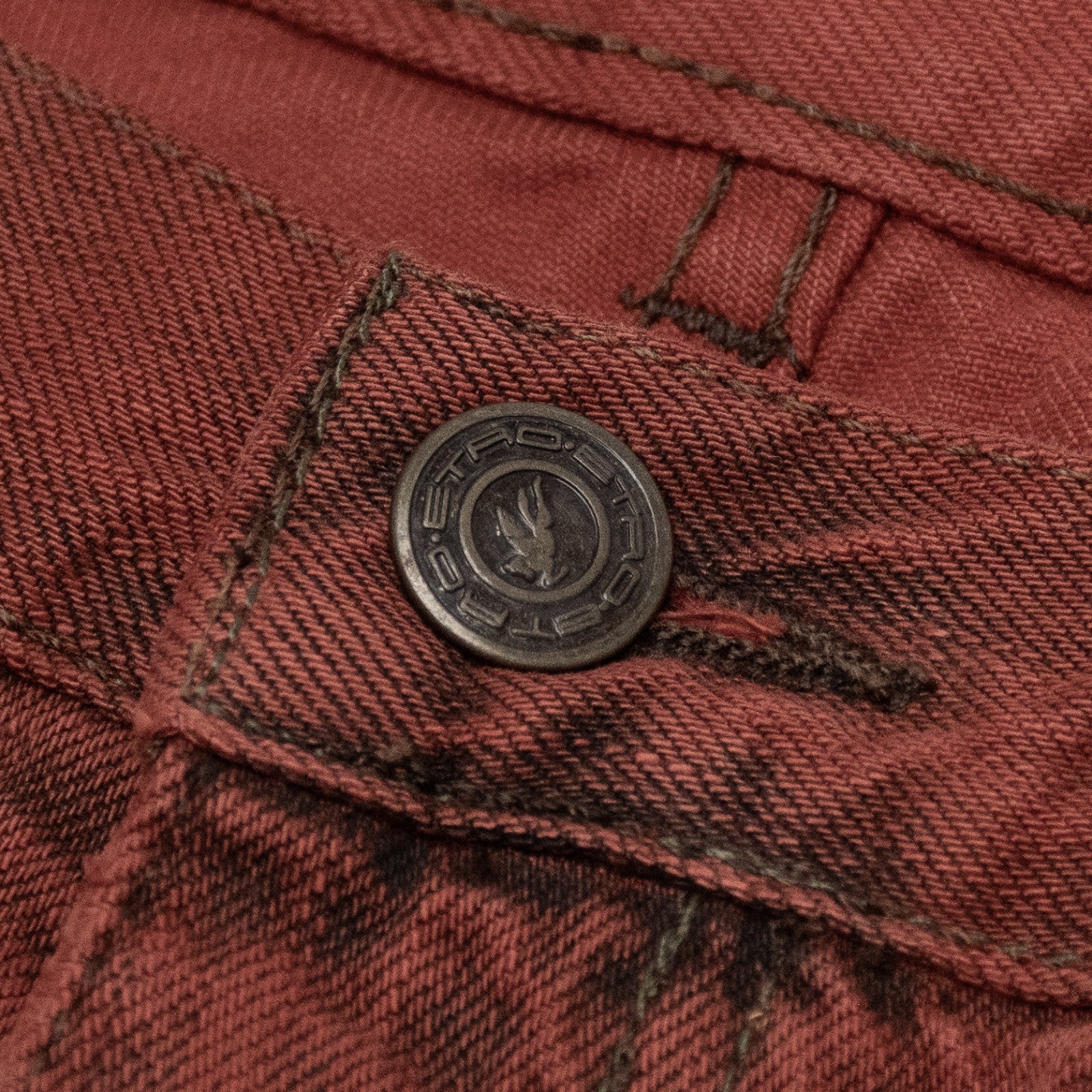 850$ ETRO MILANO Washed Terracotta Denim Cotton Jeans Pant Bootcut 32 US / 48 EU