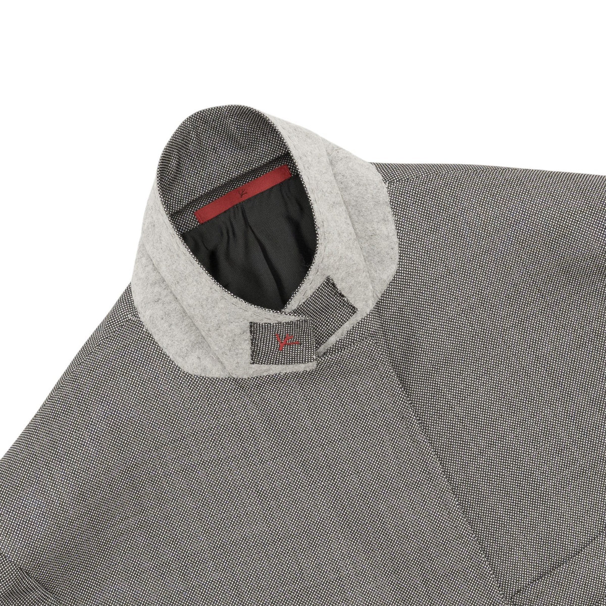 $6850 ISAIA NAPOLI "Capri" Gray Suit Hand-Sewn Fine Wool Grisaglia