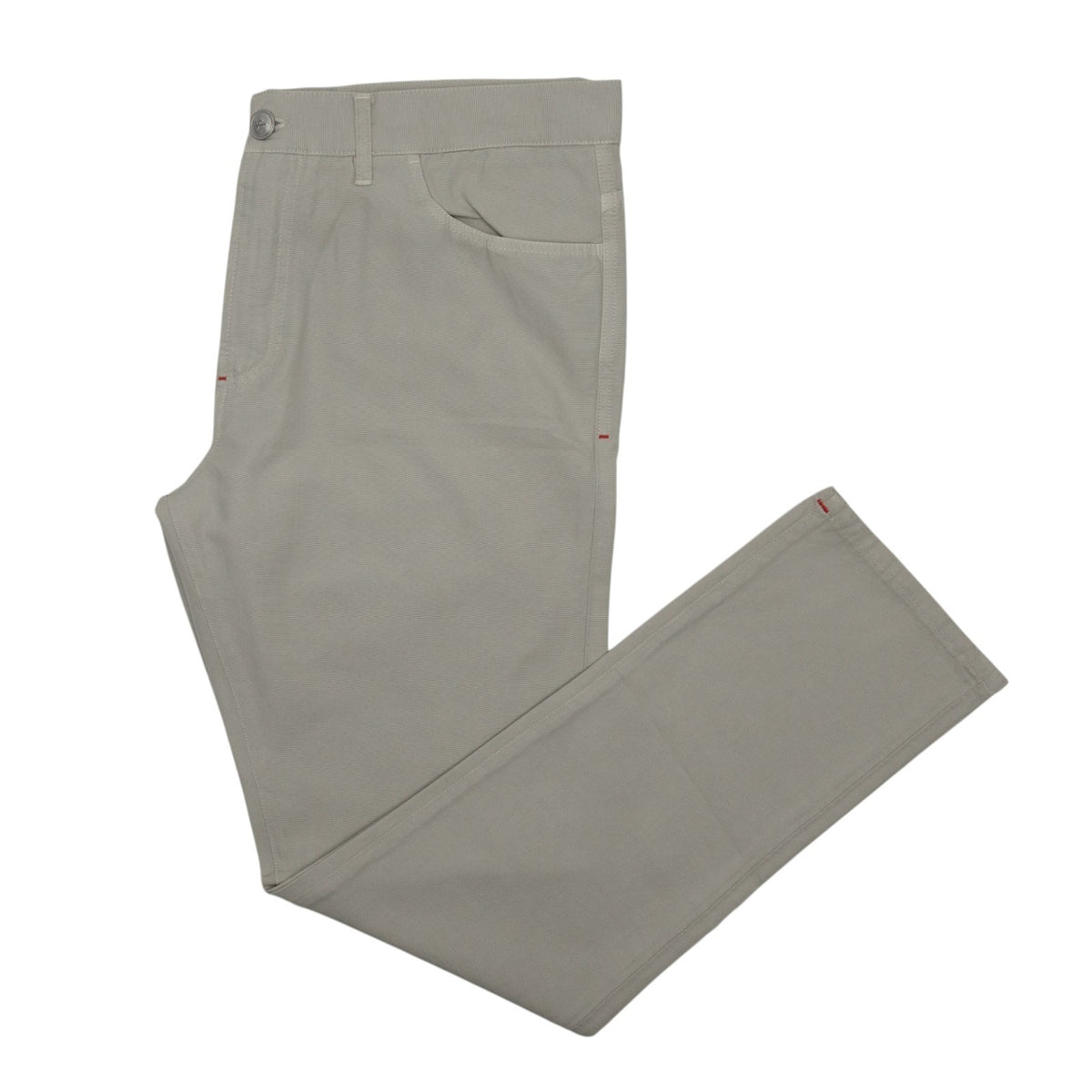 690$ ISAIA NAPOLI Light Grey 5 Pockets Trouser Pant Cotton 38 US / 54 EU