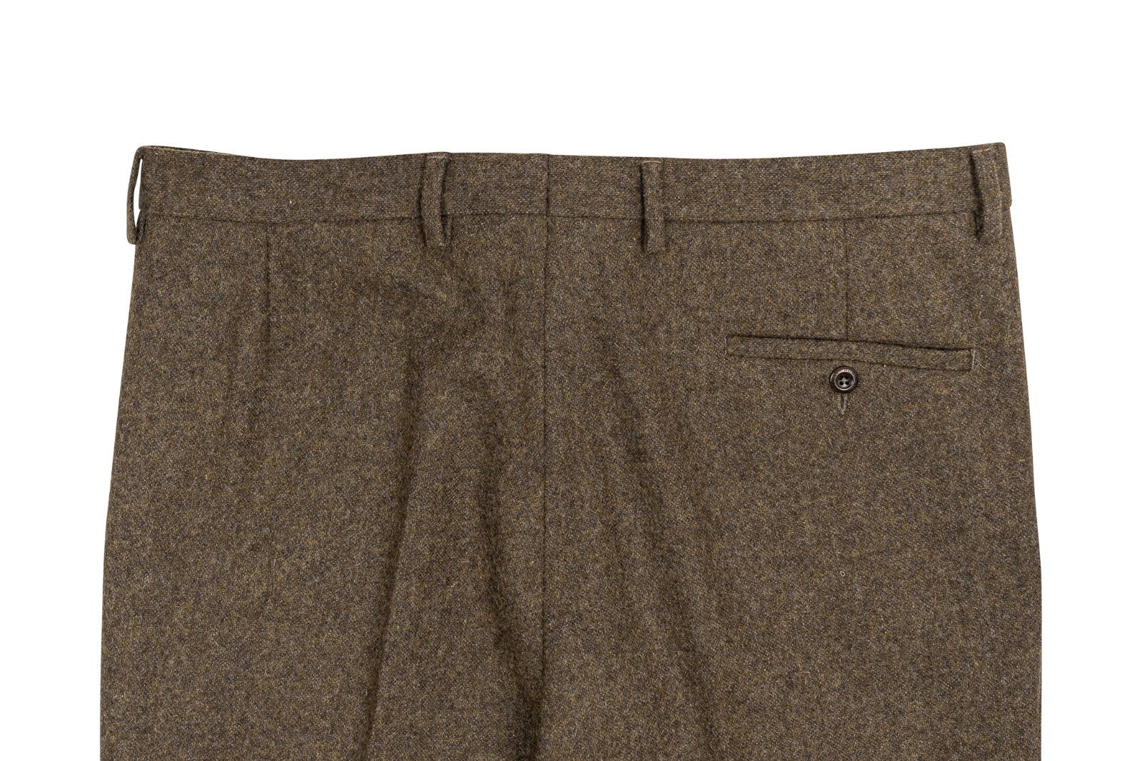 670$ RUBINACCI NAPOLI Brown Trouser Pant Flannel Wool 36 US / 52 EU