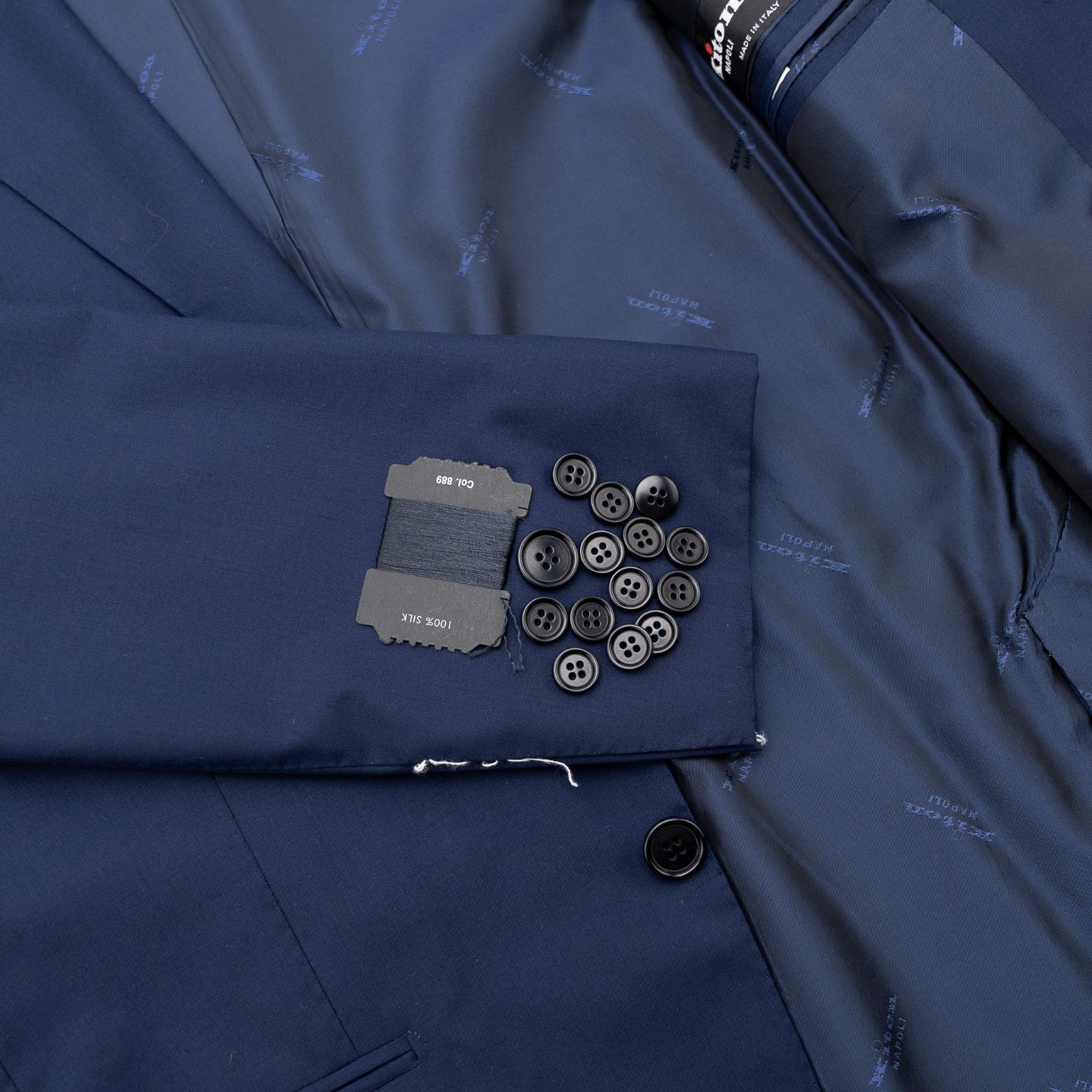 $11500 KITON Limited Edition 2911/3000 Suit Blue Wool Cashmere 42 US / 52 IT