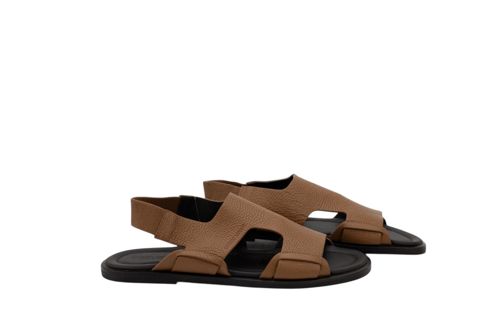 970$ GIORGIO ARMANI Sandals Shoes SlingBack Grain Leather 8 UK / 9 US / 42 IT