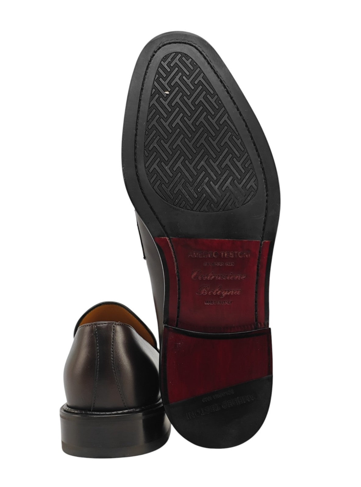 1300$ TESTONI Loafer BOLOGNESE CONSTRUCTION Calf Cigar 8 UK / 9 US / 42 IT
