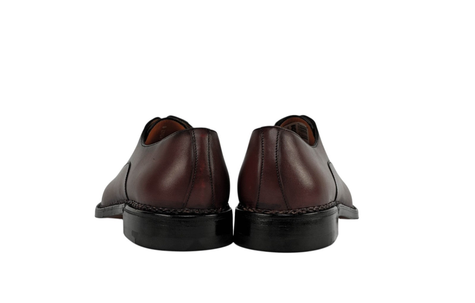 1800$ TESTONI "Piuma" Oxford Shoes Norwegian Welted Wood Red 8 UK / 9 US / 42 IT