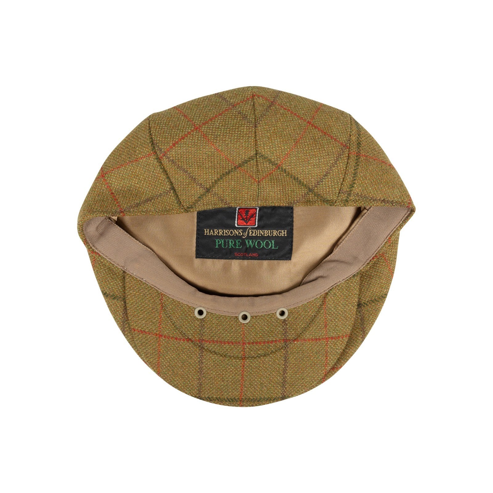 220$ RUBINACCI Flat Cap Hat Green Harrisons of Edinburgh Scotland Wool