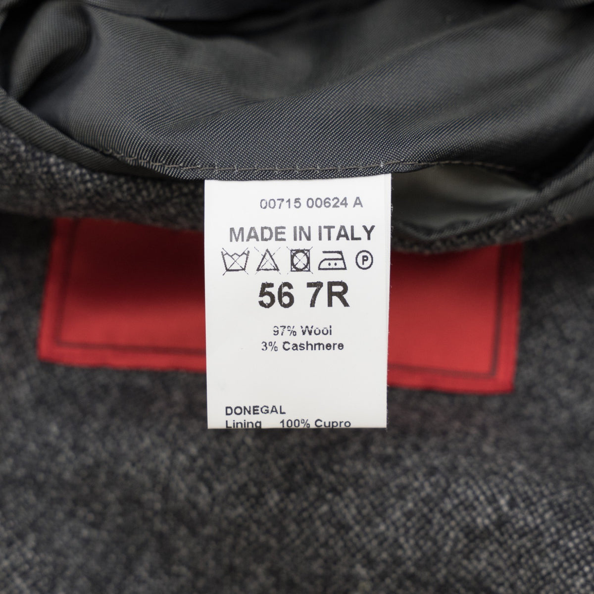 $6900 ISAIA NAPOLI "Capri" Dark Gray Suit Wool / Cashmere 46 US / 56 EU 7R