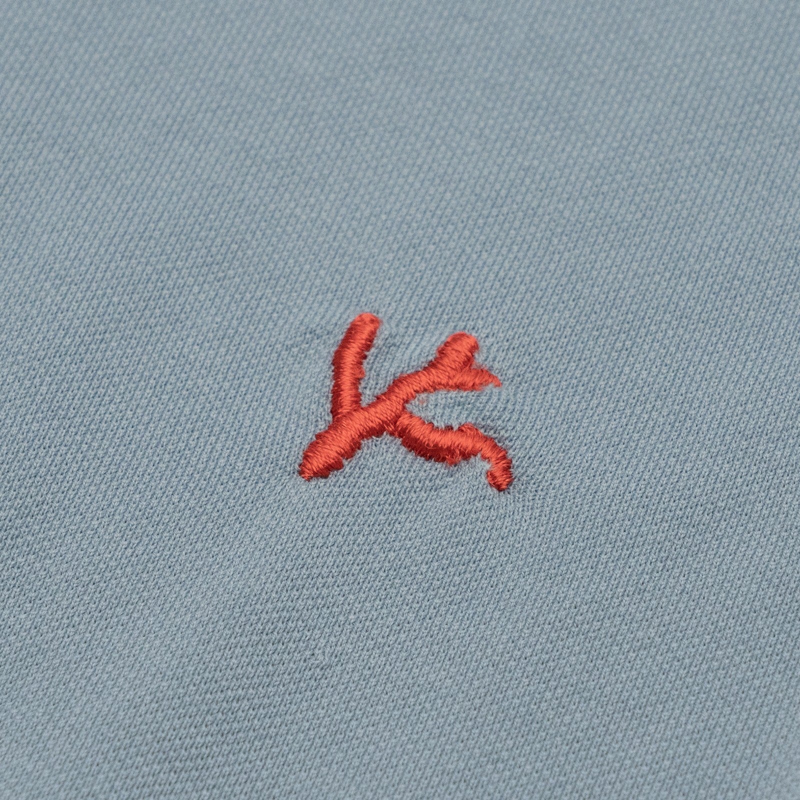 575$ ISAIA NAPOLI Garment Dyed Cotton Piquet Short Sleeve Polo Light Blue Size M