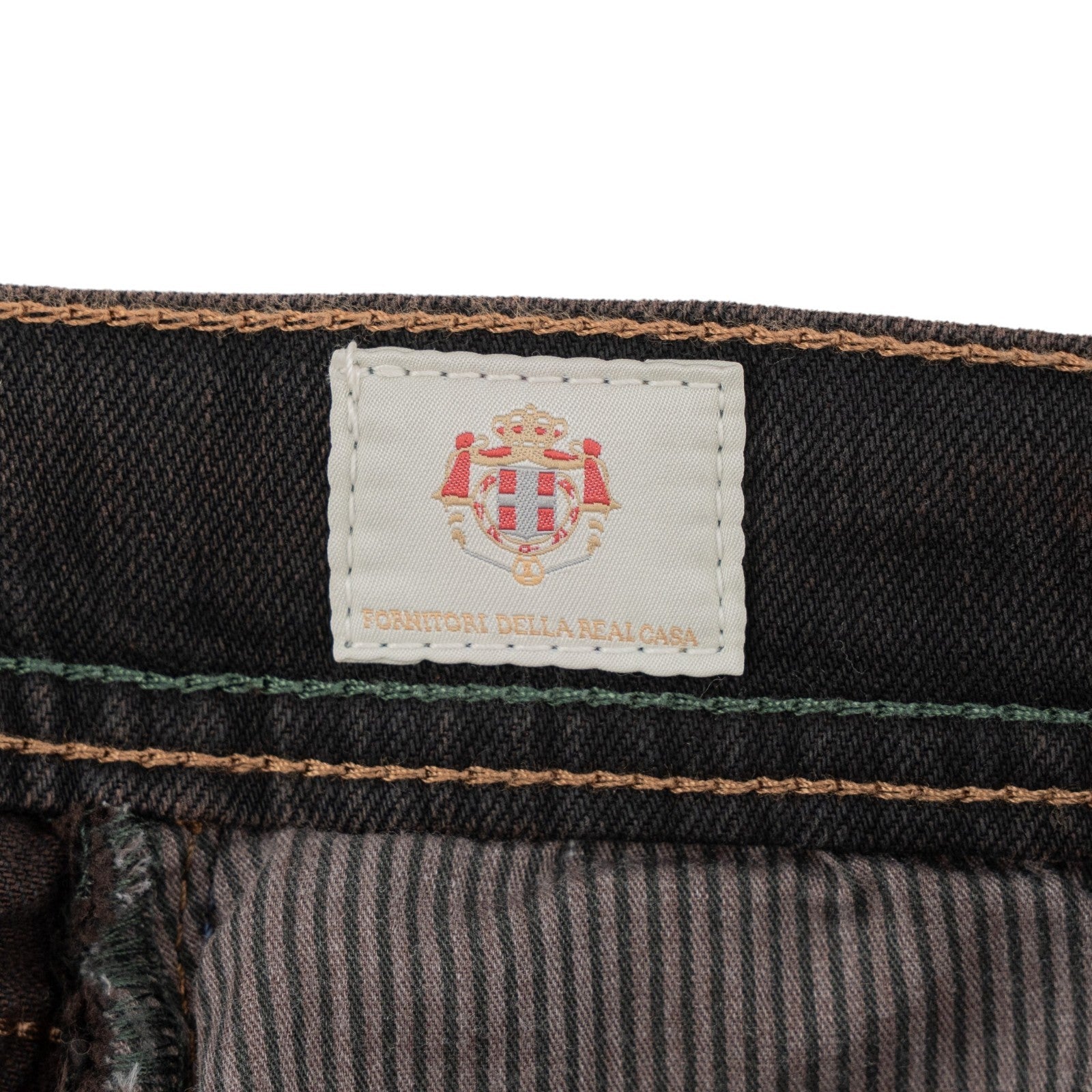 415$ LUIGI BORRELLI NAPOLI Charcoal Wash Denim Jeans Pant Cotton 36 US / 52 EU
