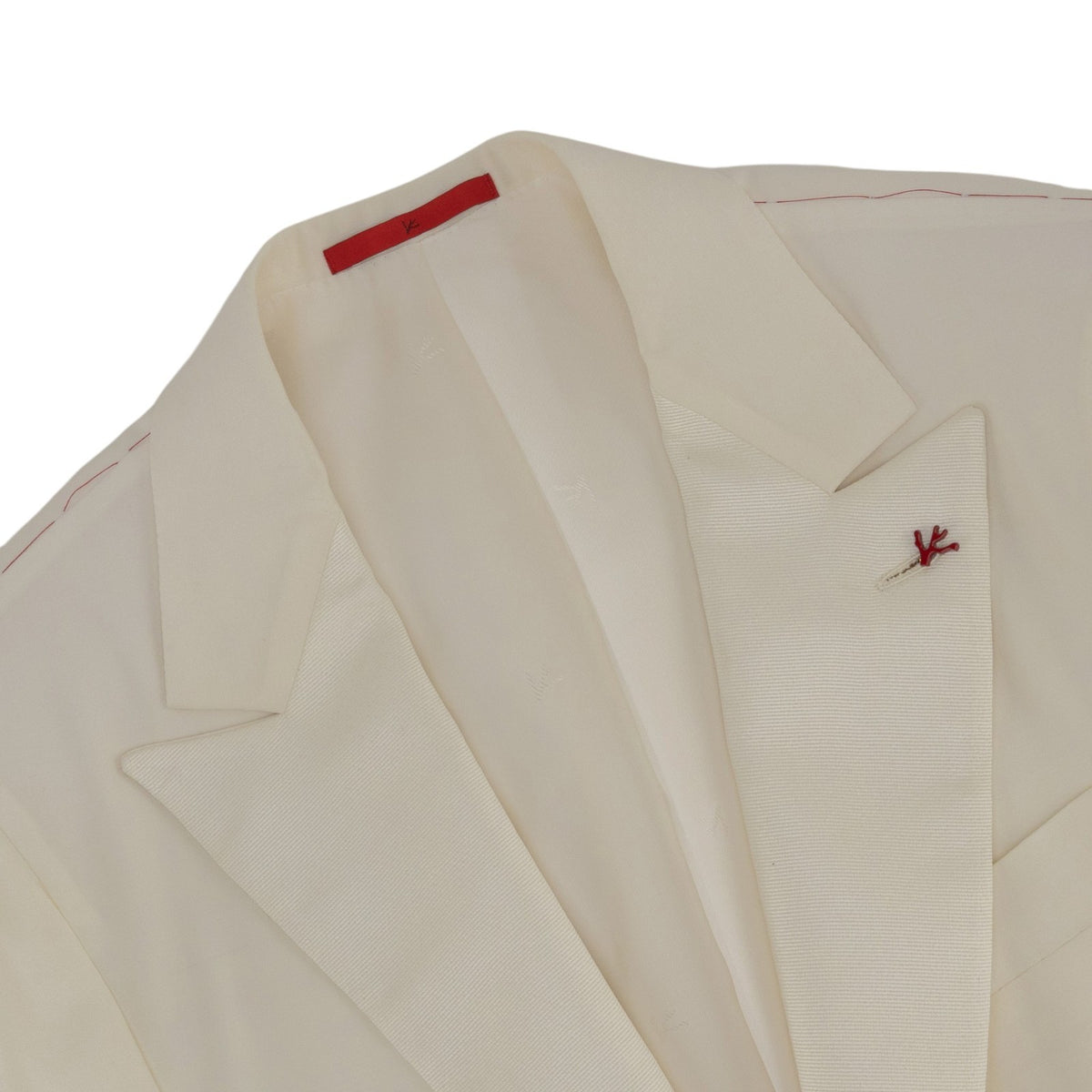$6500 ISAIA NAPOLI "Sanita" Smoking Tuxed Blazer Sport Coat Ivory Fine Wool