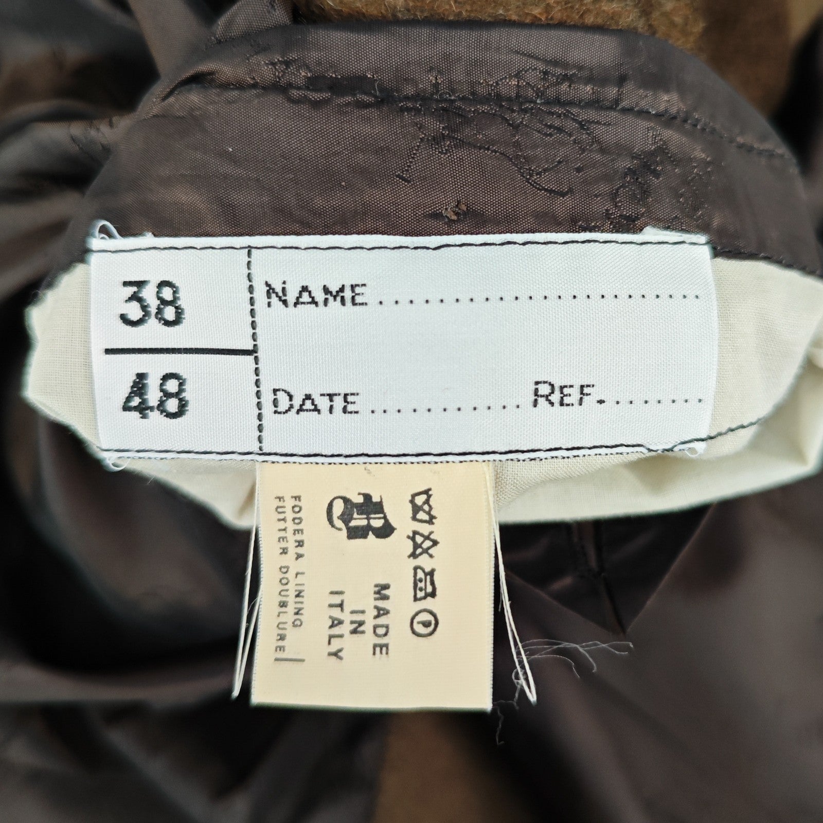 6500$ BRIONI Brown Raglan Coat Overcoat Handmade 100% Cashmere 38 US / 48 EU