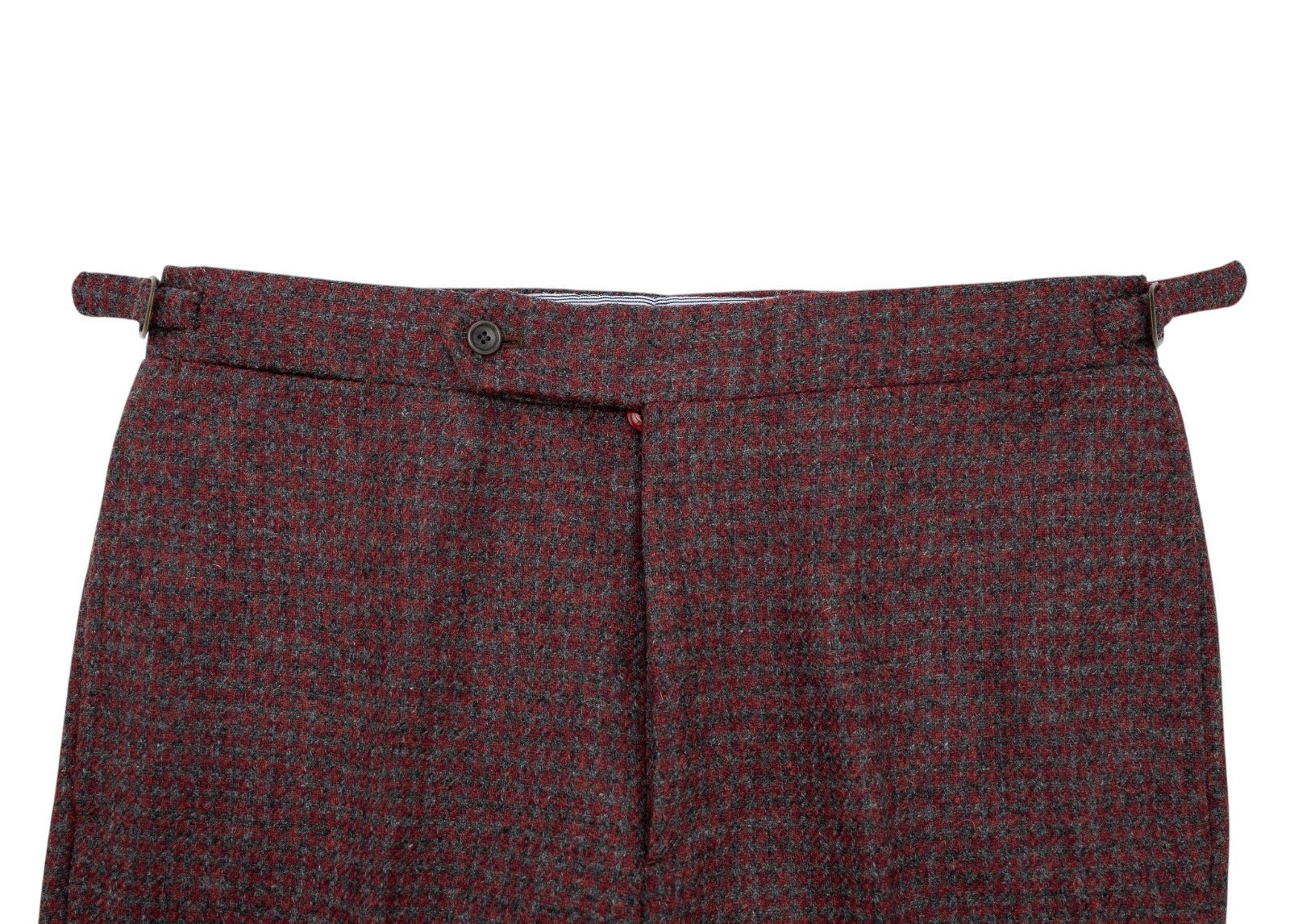 Sartoria DALCUORE NAPOLI Total Hand-Sewn Suit Burgundy Flannel Wool 40 US 50 EU