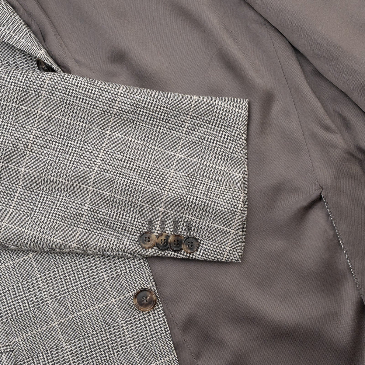 2200$ RAFFAELE CARUSO Gray 3/2 Roll Sport Coat 100% Cashmere 42 US / 52 IT