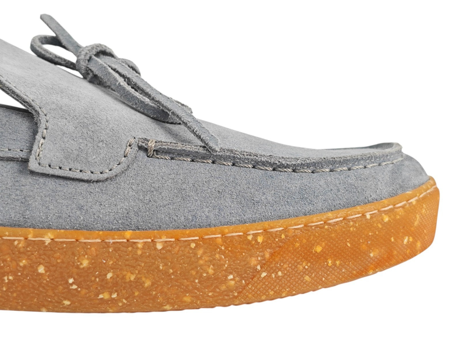 900$ TESTONI "Agropoli" SlipOn Unlined Casual Loafer Gray 8 UK / 9  US / 42 IT