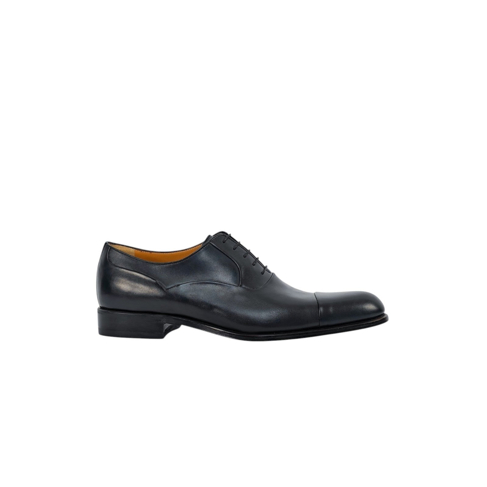 1250$ TESTONI Oxford Shoes Blue Bolognese Goodyear Lux Calf 8 UK / 9 US / 42 IT