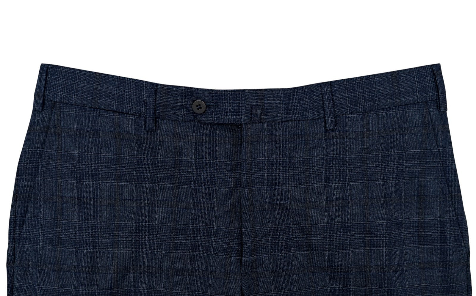 $6800 ISAIA "Sanita" Blue Navy Hand-Sewn Suit Wool Glen Plaid 42 US / 52 EU  8R