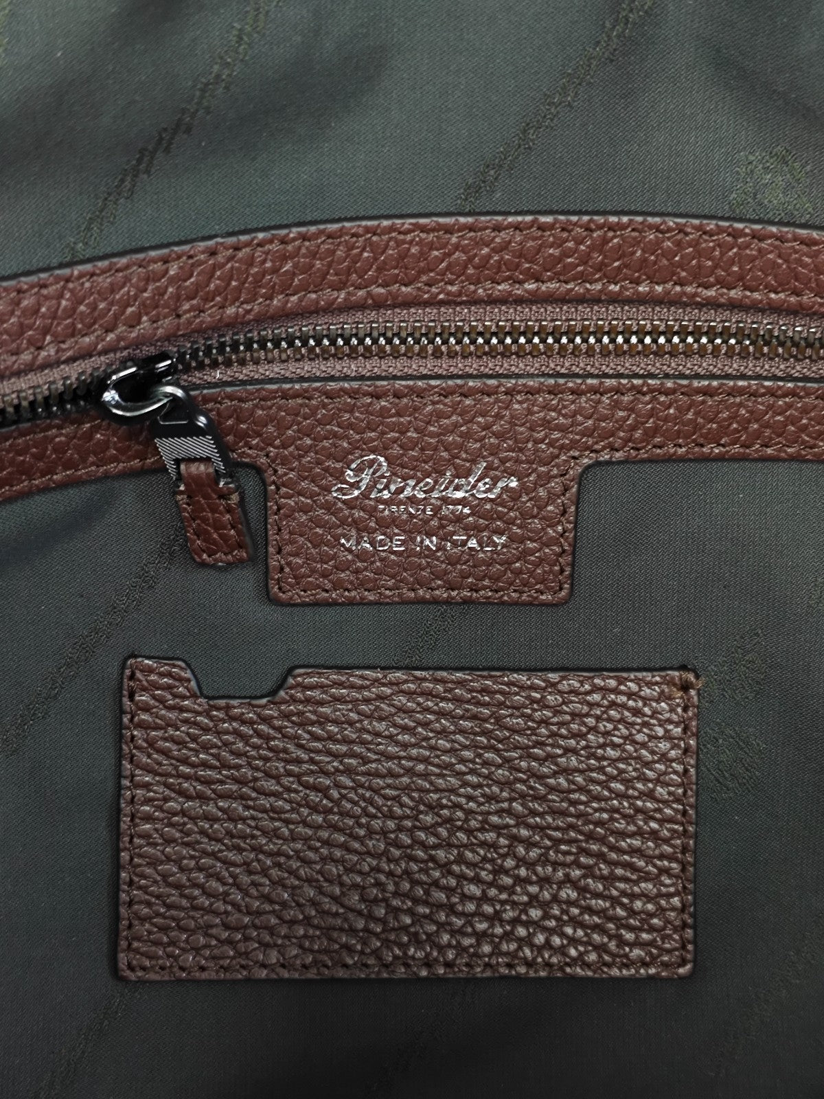 1950$ PINEIDER FIRENZE Burgundy Grain Calf Shoulder Travel Duffle Bag XL