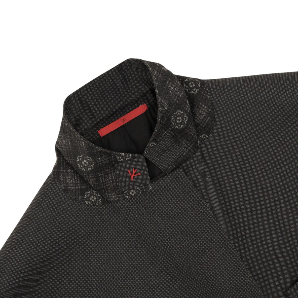 $6550 ISAIA NAPOLI "Capri" Charcoal Gray Suit Hand-Sewn Wool Micro Grisaglia