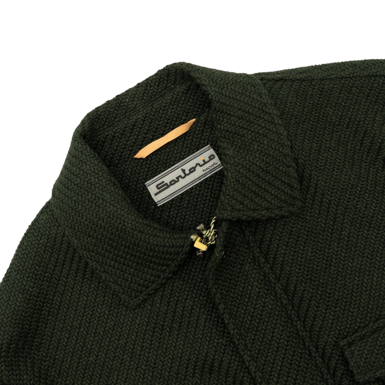 1700$ SARTORIO KITON NAPOLI Green Jacket Coat Wool Silk Cashmere 42 US / 52 EU