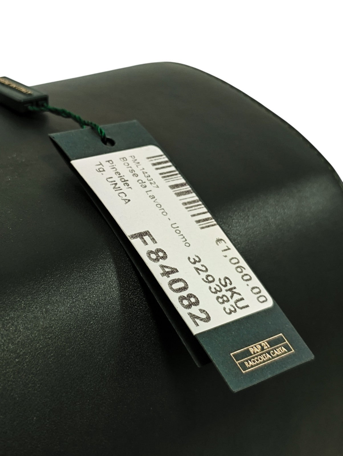 1220$ PINEIDER FIRENZE "Metro Smooth" Calf Briefcase Work Doctor Bag Noble Green