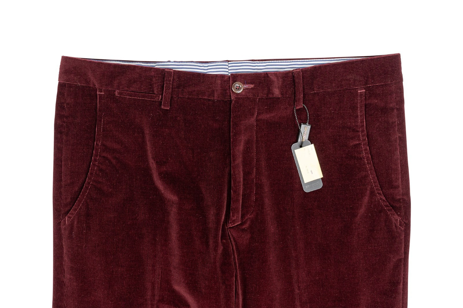 625$ RUBINACCI NAPOLI "Luca" Burgundy Cotton Corduroy Trouser Pant 36 US / 52 EU
