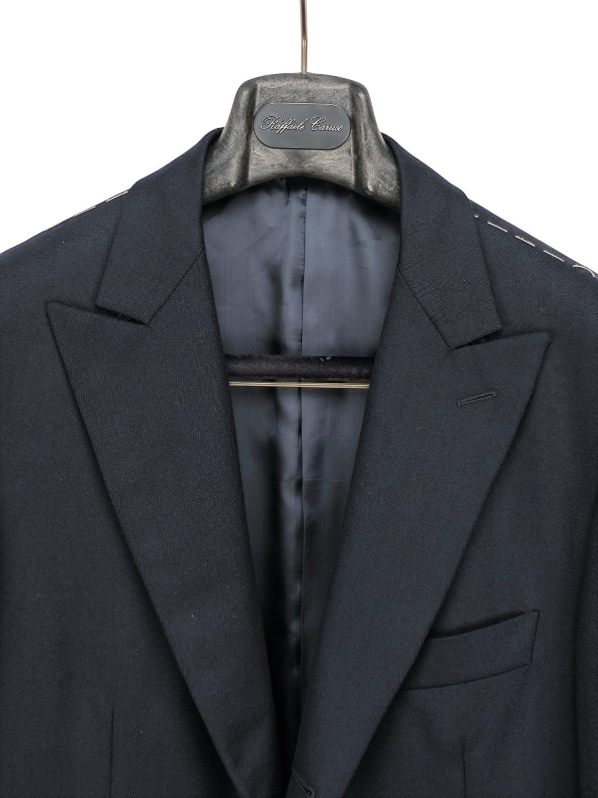 $1450 RAFFAELE CARUSO Blue Sport Coat Jacket LORO PIANA Wool  42 US / 52 EU