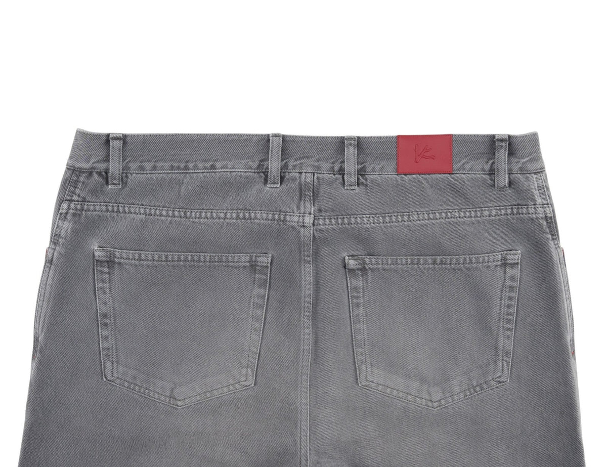 795$ ISAIA "SpaccanapolI" Gray Denim Jeans 5 Pocket Pant Cotton 38 US/54 EU