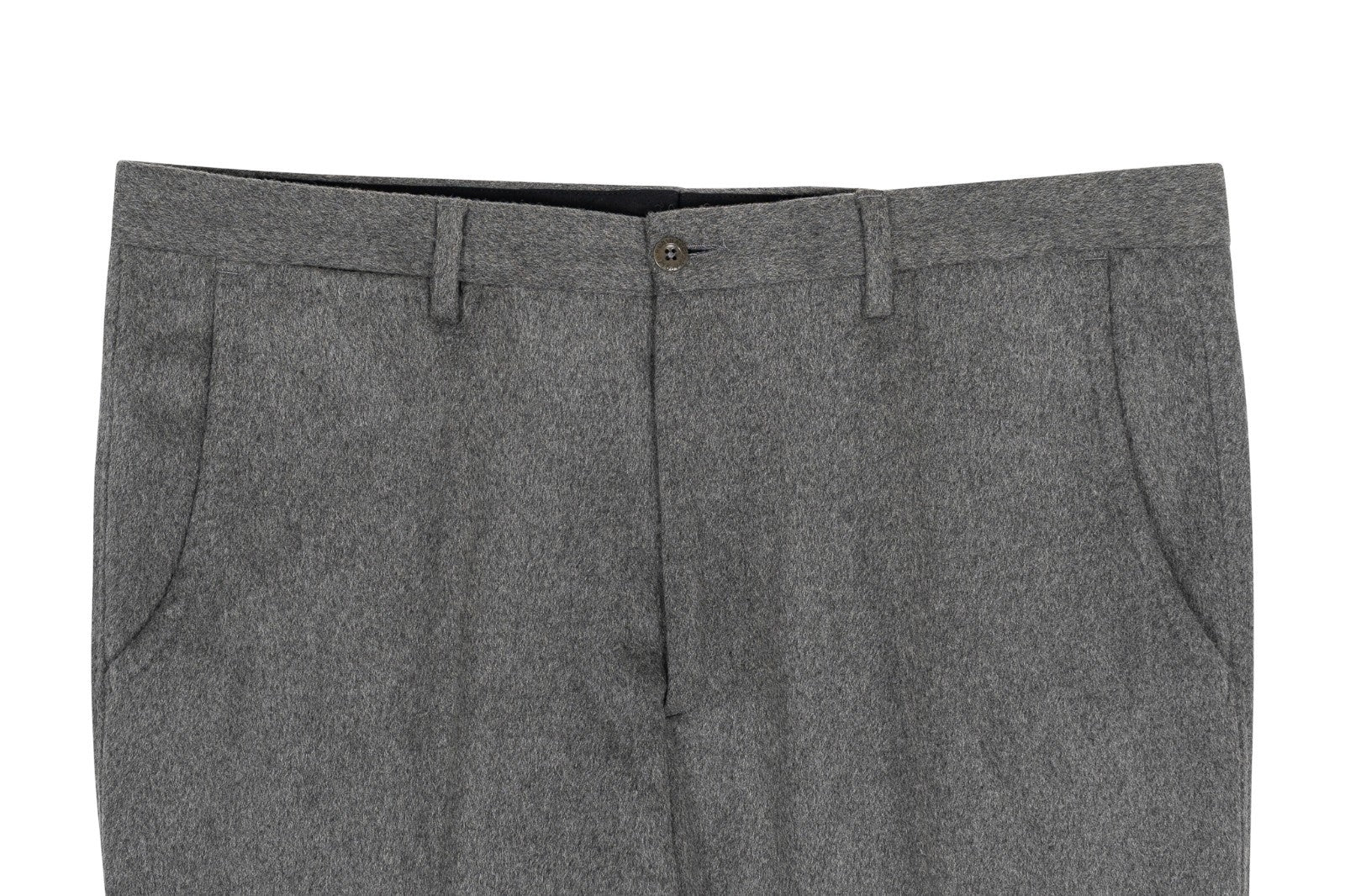 750$ RUBINACCI NAPOLI Gray Dress Pant 100% Cashmere 38 US / 54 EU Made in Napoli