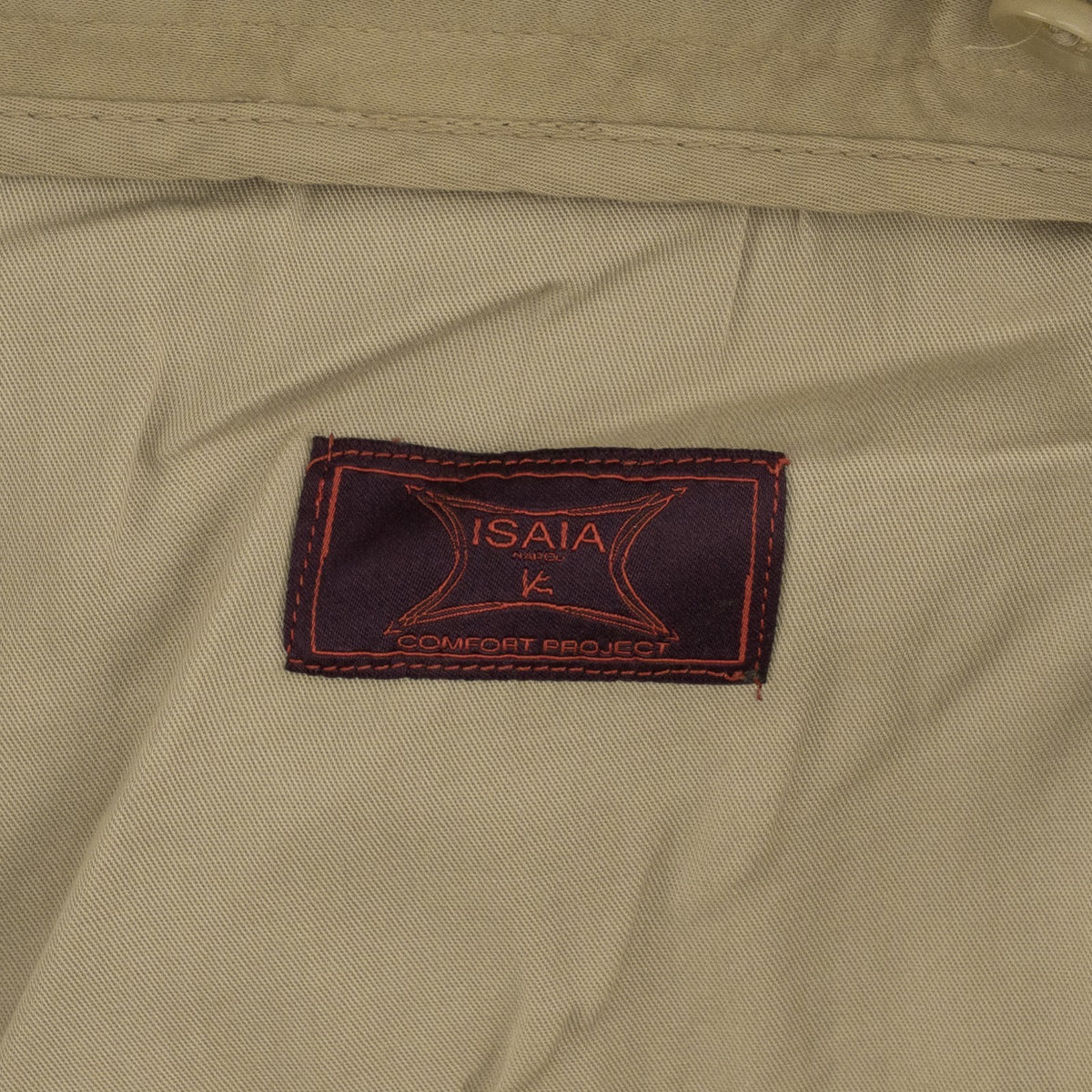 850$ ISAIA NAPOLI Beige 5 Pockets Chino Pant Cotton Cashmere 36 US / 52 EU