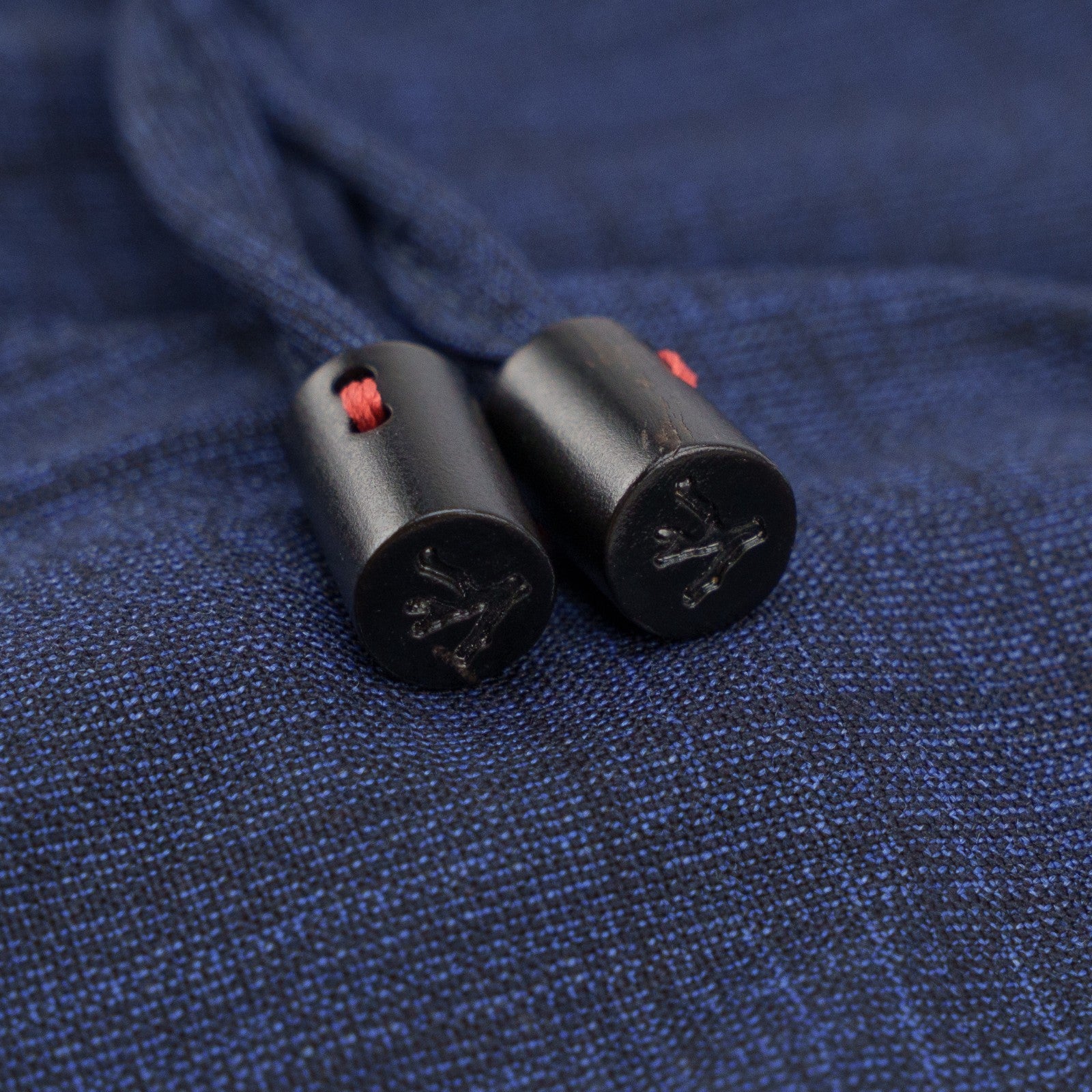 1300$ ISAIA NAPOLI Blue Glen Plain Drawstring Pant Fine Wool 28 US / 44 EU