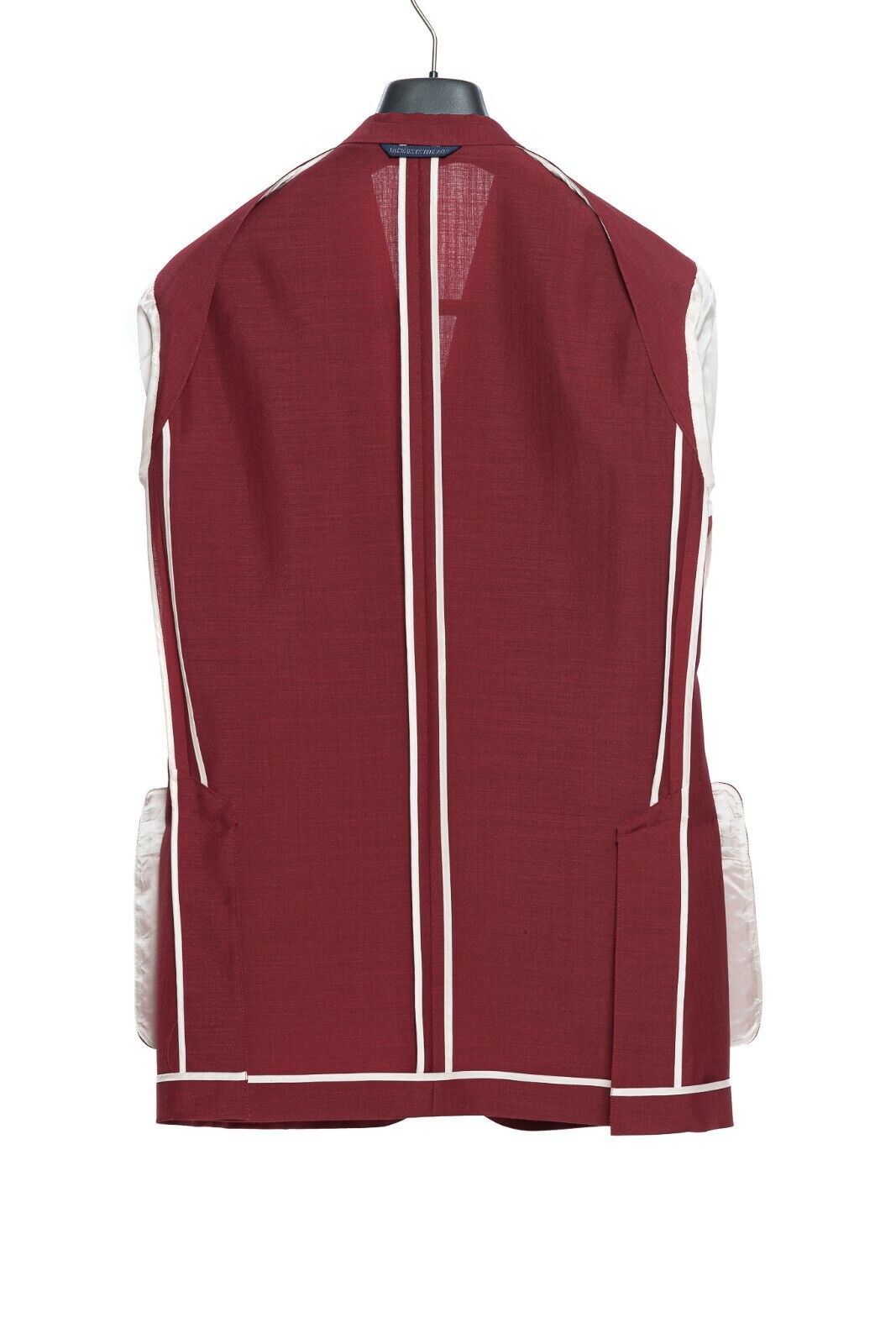 $3250 Belvest Red Pompeian Suit Mohair & Wool 40 US / 50 EU 7R JACKETINTHEBOX