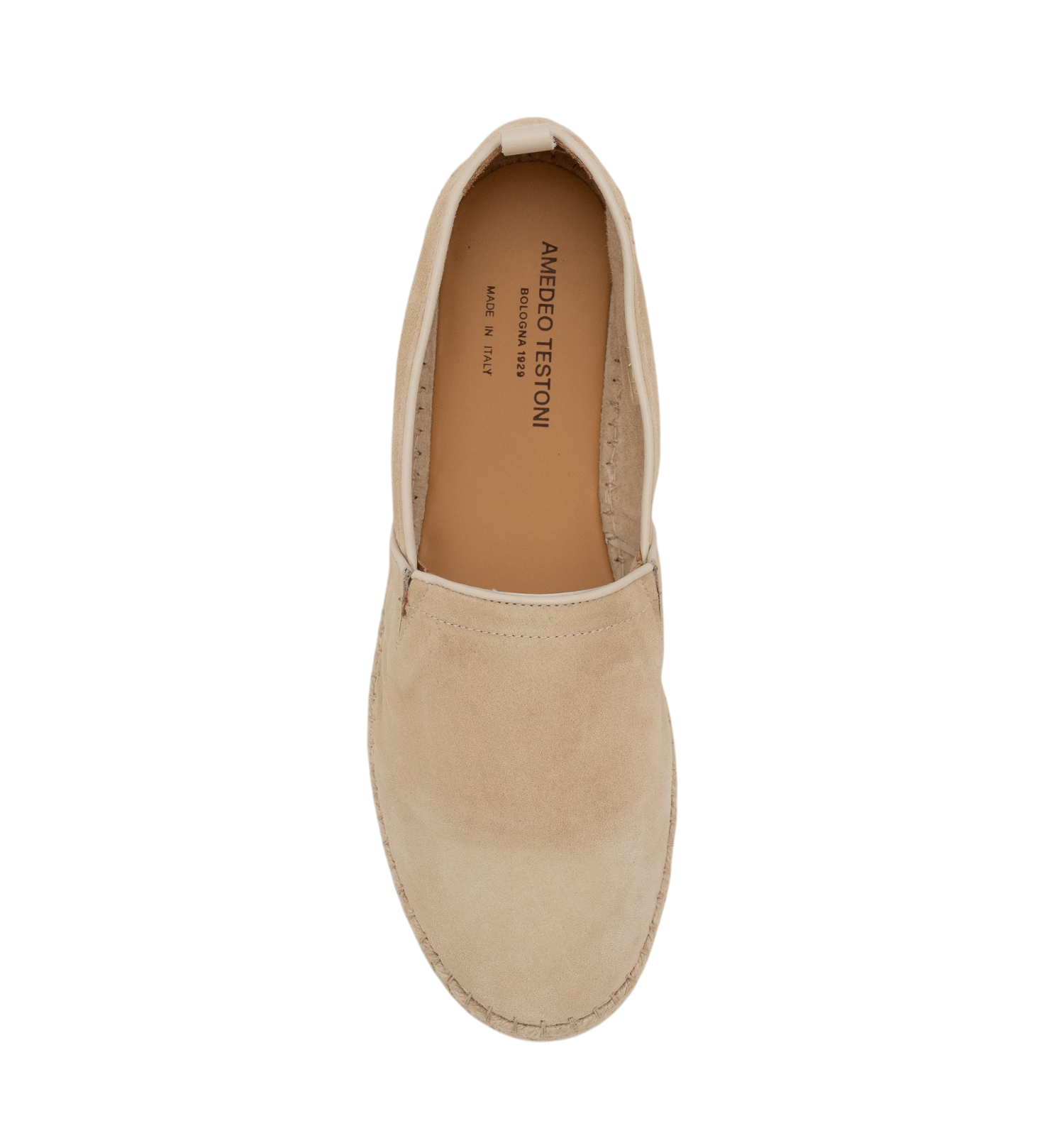 $750 TESTONI "Capri" Espadrillas Shoes Unlined Suede Linen - Made in Italy