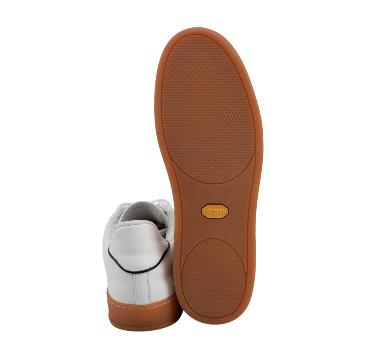700$ TESTONI Sneakers Calf White + S. Amber Shoes 8 UK / 9 US / 42 IT