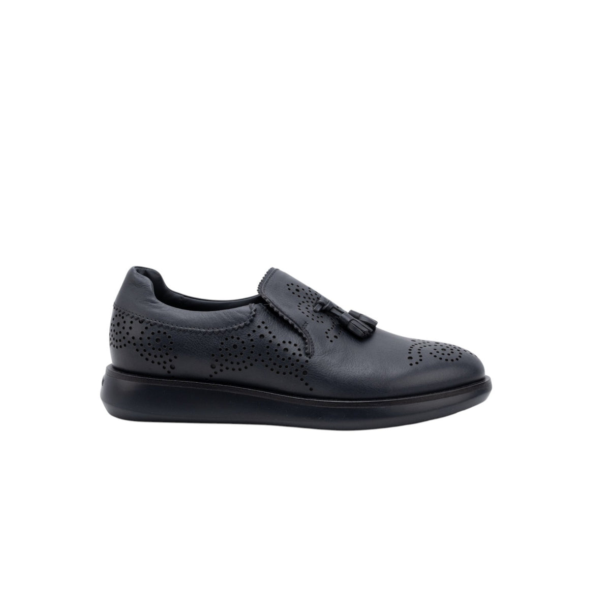 1020$ GIORGIO ARMANI Shoes Tassel Loafers Brogue Blue Leather 6 UK  7 US  40 IT