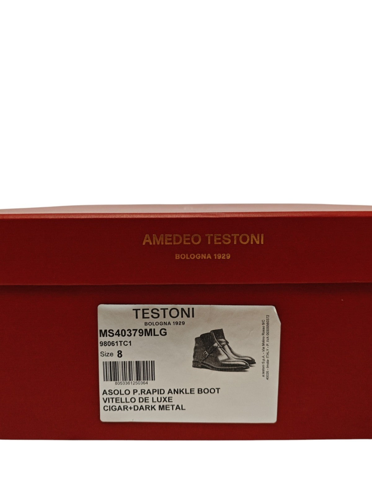 1550$ TESTONI "Piuma" Ankle Boot Calf Dark Brown Cigar 8 UK / 9 US / 42 IT