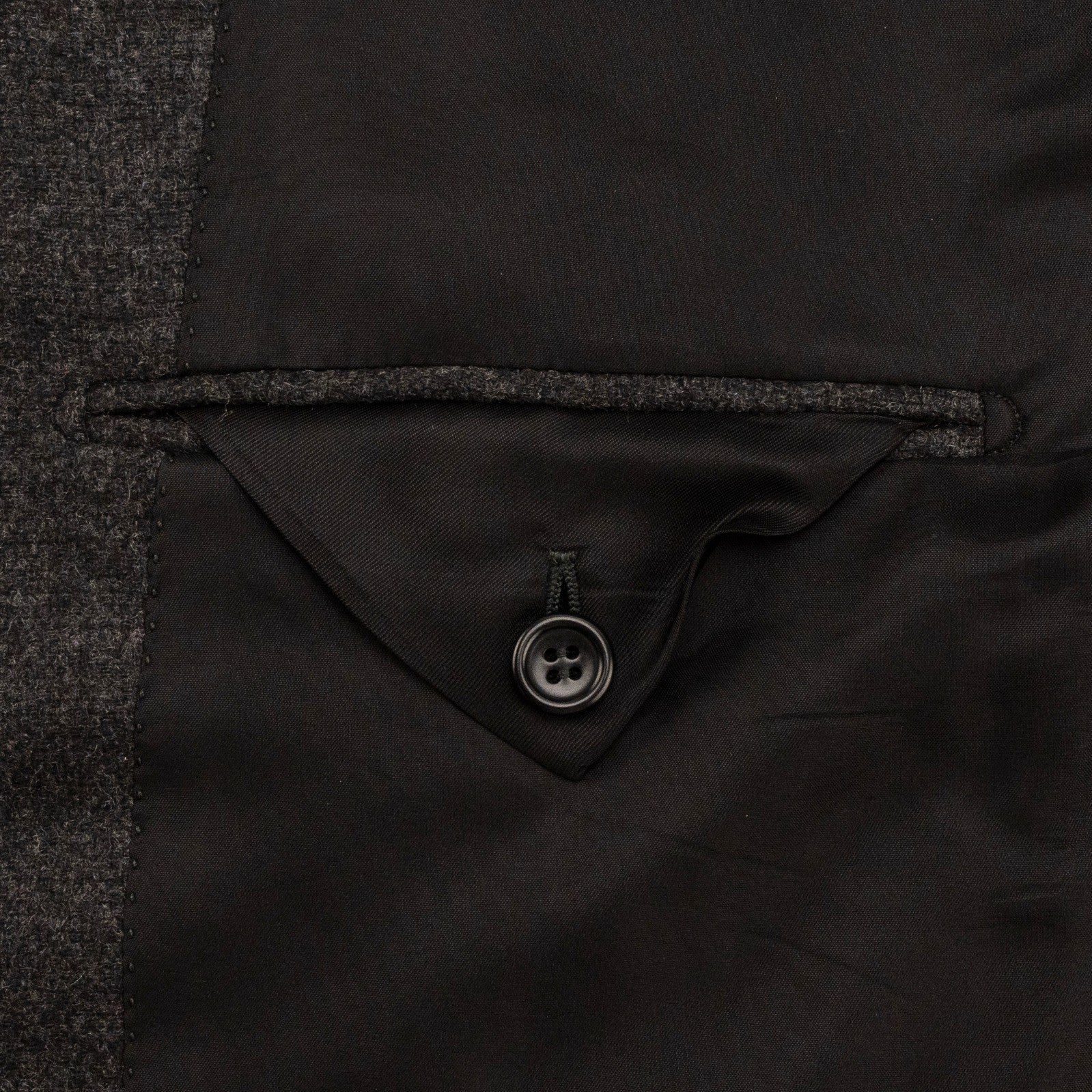 2750$ SARTORIO KITON Dark Gray Jacket Sport Coat 100% Cashmere 44 US / 54 EU  7R