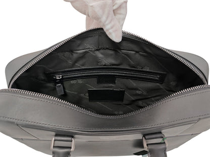 1240$ PINEIDER FIRENZE "Metro Smooth" Black Calf PC Briefcase Bag Document Case